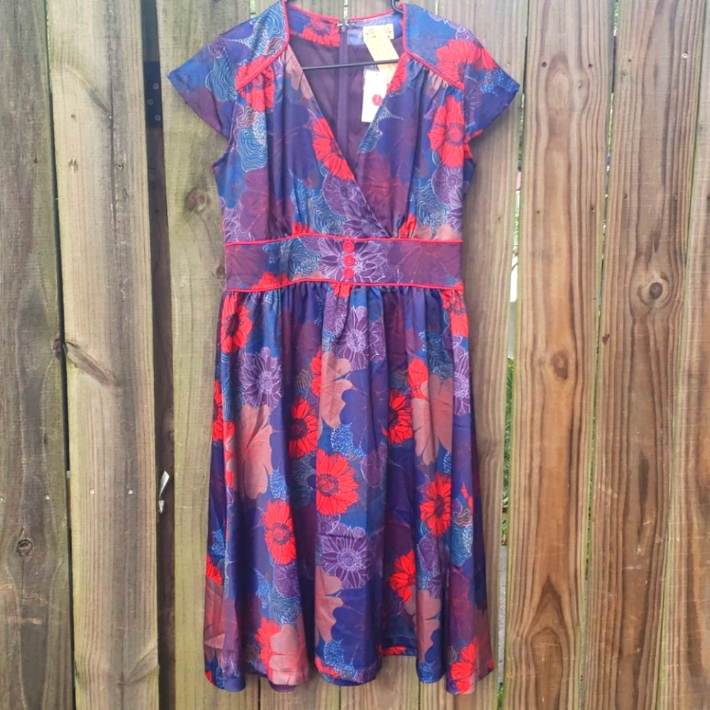 Lindy Bop Retro Vintage Dress Size Large